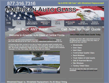 Tablet Screenshot of americanautoglass.biz